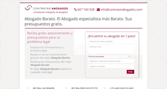 Desktop Screenshot of abogadobarato.net