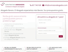 Tablet Screenshot of abogadobarato.net